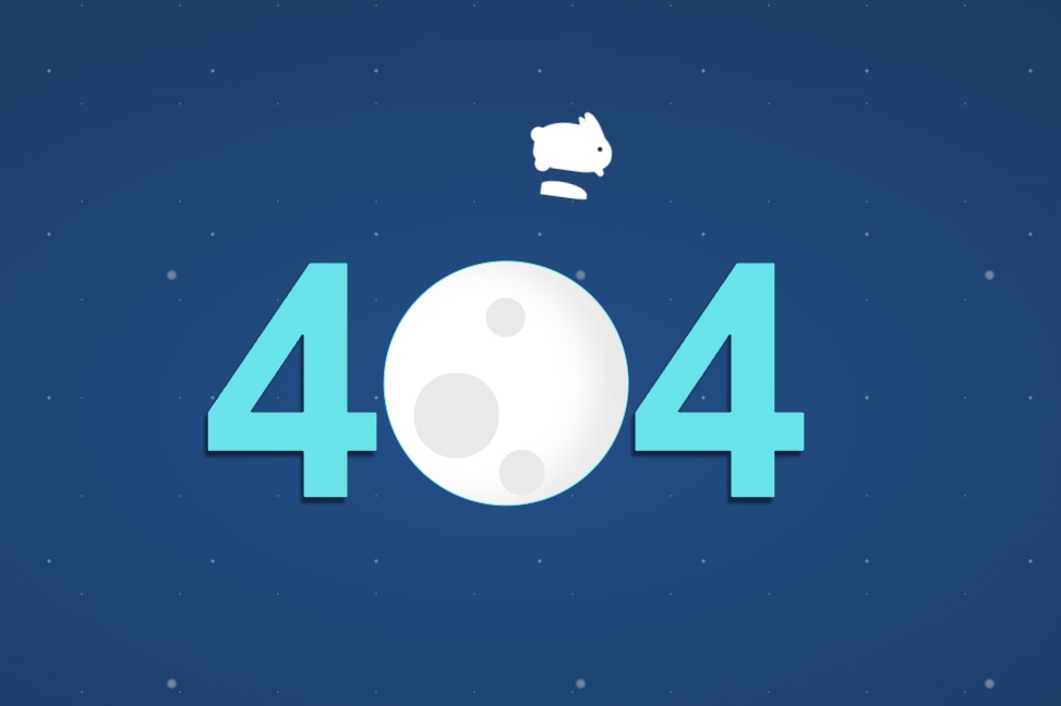 纯CSS实现超精美月兔404界面：附前端页面代码  第1张